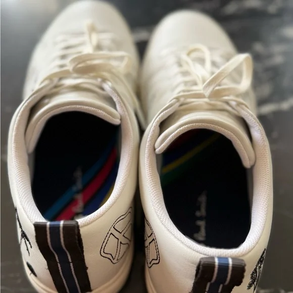 PS Paul Smith White Sneakers with Graphic Details - Picture 9 of 12
